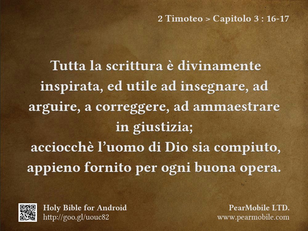 2 Timoteo, Capitolo 3:16-17